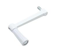 DOJA Barcelona Roller Shutter Crank, manual roller shutter winder, Crank Handle, manual winder, Handle 1 Unit White 125mm Replacement Spare Part for Blind Band Mechanism Winch