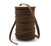 DOJA Barcelona | Rope Roll | Spool 100 m | Brown Laces | Width 9 mm | Polyester | Flat Laces | for Sports Shoes, Paracord, Bracelets, Boots Laces