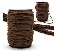 DOJA Barcelona Rope Spool 100 m Brown Cords 3 mm Diameter Polyester Durable Paracord Cord for Laces Sports Shoes Tennis Shoes Bags Backpacks Bracelet