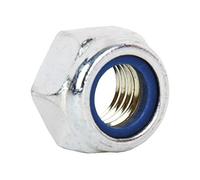 DOJA Barcelona Self Locking Nuts M12 - Pack 25 - Locknuts with Nylon Insert Brake, Hex Nuts, Insert Lock Nuts for Industrial Bolts, Anti-Slip Insert, for Vibration Resistance