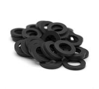 DOJA Barcelona Shower hose washer, Rubber tap washer, Flat rubber, Shower hose, tap, Flat 1/2" Pack of 25 for Seal and Plumbing Drainage Applications - Ideal, Plumbing Gasket, Sink Faucet Seal