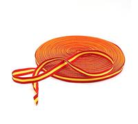 DOJA Barcelona Spain Ribbon | Pack 1 | Roll of Spanish Flag Ribbon 100 m | Large 15 mm | Polyester | Spanish Flag Colour | For Spanish Bracelet, Sewing, Spain, Deco and Gift