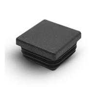 DOJA Barcelona square plastic end caps, square pipe plugs, tube end caps, plastic, pipe plugs, Tube 30X30mm Pack of 5, Black - & Chair - Floor Protection with Easy to Fit, Tool-Free Installation