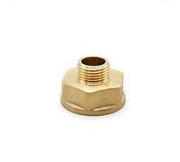 DOJA Barcelona Threaded Pipe Reduction, Pipe Reducer Fitting Male - Female Pipe Adapter - 3/8" to 3/4" - Brass Pipe Adapter Shower Hose Adapter, Washing Machine Drain and Garden tap to Hose Connector