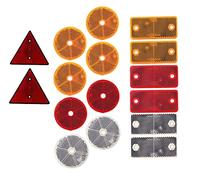 DOJA Barcelona Trailer Reflectors Set Pack 16 | Universal Vehicle Reflectors Kit for Car, Motorcycle, Caravan, Tractor and Bicycle | High Visibility Rear for All Vehicles