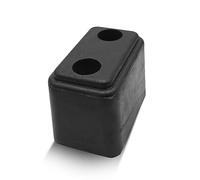 DOJA Barcelona Trailer Rubber Buffer - 116x74x86mm - Rubber Bump Stopper for Trailer, Caravan, Garage, Parking Stop, Truck Bumper Block, Trailer Impact Block, Rubber Truck Bumper, Parking Stop Buffer