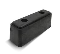 DOJA Barcelona Trailer Rubber Buffer - 240x80x89mm - Rubber Bump Stopper for Trailer, Caravan, Garage, Parking Stop, Truck Bumper Block, Trailer Impact Block, Rubber Truck Bumper, Parking Stop Buffer