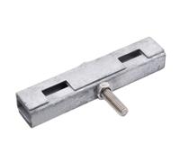 DOJA Barcelona U-Carpets Connector - Pack 10 - Galvanised - Heavy Duty Garden Grid Connector - Fence Connector Complete Set for Secure and Stable Joining - Versatile