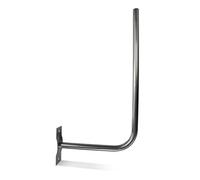 DOJA Barcelona Wall SAT Bracket Pack 1 L-shaped Wall Antenna Pole Diameter 25 mm 30 x 58 cm Steel TV Antenna Mount Parabolic Accessories for TV Wall Mount Outdoor TV Antenna in L-Shape