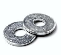 DOJA Barcelona | Wide Washers | M20 | Galvanized Steel | Pack 10 | Washers for Screws, Washers for door hinges | Wide Usage: Construction, Machinery, Plumbing, DIY