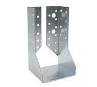 DOJA Barcelona | Wood Beam Supports | Wood Beam Footing | 80x150x75x2mm | Galvanized Steel | Interior Wing Support for Wooden Beams, Posts, Metal Mesh, Posts for Fences, Union...