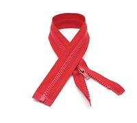 DOJA Barcelona | Zipper Open Jacket | 10 Pcs | 70 cm | Number 5 | Red | Zip Fasteners Jacket | Zipper for Sewing Jacket | Spare Parts Zipper Jacket, Pants, Bag, Jeans