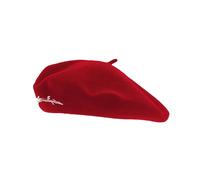 Doja Cat Ladies Official Vie Beret Red Trip Beret Hat (Getaway Solids), One Size