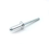 DOJA Industrial | Aluminium Rivets | Pack 100 | 6 x 18 | Aluminium | Flower Rivet for Binding All Types of Metal Materials | For Pneumatic or Manual Rivets