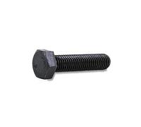 DOJA Industrial | Hexagon Head Threaded Bolts | 1/4 "- 30 mm | Pack 10 | Black Steel Whitworth Screws 8.8 for Metal or Wood | Thread up to Head Screw | External Hex Bolt for Machines, Industry