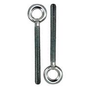DOJA Industrial | Long Eye Bolt Ring M12X90 | Pack 4 | Vine Eyes Bolts for Lifting Weight | Threaded Rod Male Eyebolt Screw Hooks Heavy Duty | Lug Screw Hook Lifting Eye Ring | Eye Lift Threaded Bar