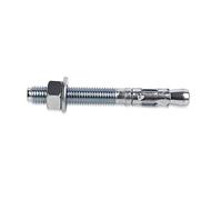 DOJA Industrial | Male Bolt Anchor for High Loads M8 | PACK 10 | Galvanised Steel Concrete Rawl Fixing Plugs | Cavity Wall Ground Fixings Through Bolts Anchors | Masonry Shield Anchors Stud Screws