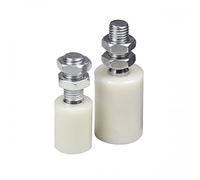 DOJA Industrial | Nylon Sliding Door Rollers | 30mm x 40mm | 2 Units | Barn Door Floor Wheel | Guide Floor Wheels | Wall Mounted Stay Roller for Electric or Door Hanger, Pallet Track Wheel