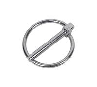 DOJA INDUSTRIAL | Quick Release Pins | 10 Units 10mm Diameter x 46mm Long | Zinc Plated Galvanised Steel | Pull Ring Lynch Pin | Safety Locking Cotter Pins for Boat, Bike, Trailer, Tractor, Yacht