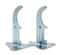 DOJA Industrial | Radiator Bracket Support | PACK 2 | 75 Curve 1 " | Triangular Wall Brackets for Wall Heater | Metal Shelf Bracket for Electric Radiators, Water Radiators, Thermal Emitter