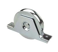 DOJA Industrial | Roller for Sliding Patio | 80mm x 20mm | 2 Units | Wheel for Wardrobe Rail Door with Screw Support | Wheels Doors U-Type | Application: Pulley Bracket Rollers, Track Runners, Window