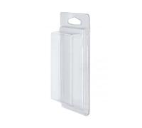 DOJA Industrial Small self-sealing blister - Pack of 50 - Internal dimensions: 99x61x15 mm, External dimensions: 137x75x25 mm, Plastic packaging, transparent blister, airtight seal