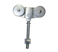 DOJA Industrial | Wheel Rail Hanging Trolley | U 40 | Roller Hanging Barn Door Rail | Wheels for Sliding Doors | Galvanized Steel | Use: Track Gate Rollers Pulleys, Wardrobe, Living Room, Garage