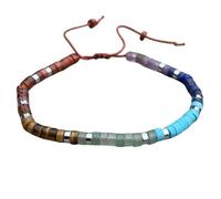 DOJAYA 7 Chakra 2x4mm Stone Meditation Bohemian Yoga Bracelet, Balance Power Protection, Calm, Grounding, Strength, Creativity Spiritual Womens Relax Anxiety Birthday Gift, M, Stone, no gemstone