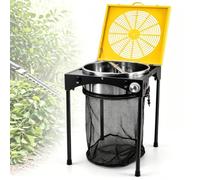 DOJBK 18 Inch Electric Bud Leaf Trimmer, Electric Twisted Spin Machine, 60w 3-speed Plant Trimming Tool With 6 Stainless Steel Blades, Fan And Mesh Collection Bag For Leaves Flowers Herbs