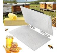 DOJBK Beeswax Foundation Embossing Machine, Manual Press Type Beeswax Embossing Mold, 5.3mm Eyes, Aluminum Alloy Beeswax Press Embosser, Large Size Bee Wax Press Equipment Tool Beekeeping Farm
