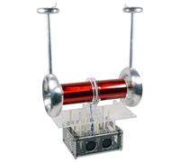 DOJBK Musical Tesla Coil, Bipolar SSTC Coil Desktop Toy, 3.5mm Audio Interface, 30cm Ultra-Long Arc, quare Wave Music Can Be Input, for Teaching Demonstrations
