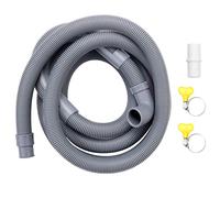 Dojimayisc 2.5M Grey Polypropylene Drain Hose Extension for Washing Machines, Dishwashers & Dryers (2 Pack, 26mm/29mm)