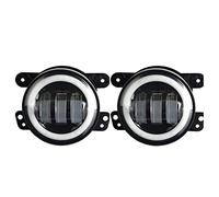 Dojimayisc 4 Inch Angel Eyes LED Fog Light Car Front Foglight 15000LM Replacement Auto Lamp DRL Driving Fog Lamp for Offroad