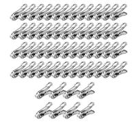 Dojimayisc 60 PCS Garden Clips,Greenhouse Clamps Made of Stainless Steel for Netting,Garden Hoops or Greenhouse Hoops