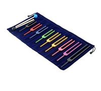 Dojimayisc 9 Piece Tuning Fork Set, Tuning Forks, Multi-Colour, Chakra Healing, Sound Therapy, To Keep Body, Mind and Soul in Perfect Harmony