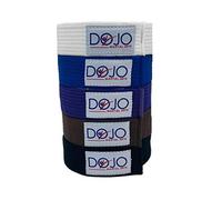 Dojo BJJ Belt Adult Ranked IBJJF Jiujitsu Belt White Blue Brown Purple Black A1 A2 A3 A4
