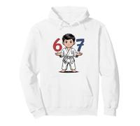 Dojo Six Seven 67 Belt Martial Arts Design Karate Jiu Jitsu Pullover Hoodie