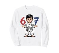 Dojo Six Seven 67 Belt Martial Arts Design Karate Jiu Jitsu Sweatshirt