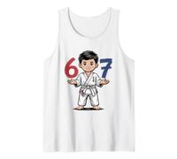 Dojo Six Seven 67 Belt Martial Arts Design Karate Jiu Jitsu Tank Top