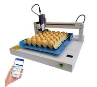 DOJOEUU Automatic Egg Coder, Desktop Egg Inkjet Printer with Automatic Pop-Up Device, Counting Functions, APP Control, Commercial Continuous Coding Machine for Printing Logos Text Dates(Green)