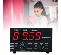 DOJOEUU Classic Boxing Interval Timer, Professional Gym Timer with Beep, Portable Boxing Training Timer with LED Display, 1-12 Challenge Rounds, Gym Interval Timer for Muay Thai/MMA/Kickboxing(Red)