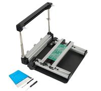 DOJOEUU Manual Small Screen Printing Station, SMT Steel Mesh Solder Paste Printing Table, Adjustable Thickness, Aluminum Alloy Body, High Precision PCB Stencil Printer for PCB Assembly(20cm)