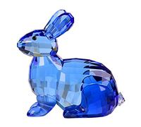 DOJOZ Crystal Bunny Rabbit Animal Collectible Cute Figurine Birthday Gifts Home Decor (Blue)