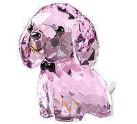 DOJOZ Crystal Puppy Cute Dog Lovely Desktop Statue Small Ornaments Home Decoration (Pink)