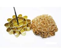 DOK JOK Cookie Bouquet Sunflower 3.5 Inch Diameter Crispy Biscuit Mould Brass Blossom Lotus Flowers Shaped Mold Maker Thailand Dessert Come with Thaise Thailändsk Thai Kanom Recipe Amazon Sale Dok Jik