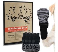 DOK TigerToes Premium Non-Slip Dog Socks for Hardwood Floors - Extra-Thick Grip That Works Even When Twisted - Prevents Licking, Slipping, and Great for Dog Paw Protection - Size Medium