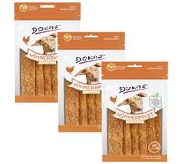 Dokas Dog Snack Chicken Breast Dried - 3 x 70 g | Gently Air Dried & 100% Meat Content | Hypoallergenic, Low Fat & Grain-Free | Ideal for Sensitive Dogs