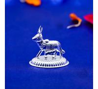 DOKCHAN Pure Silver Trishul for Lord Shiva, Maa Durga, Pooja Ghar (Size : L- 6.5cm * W-1cm * H-0.2cm | Weight : 1.6gm Approxe)