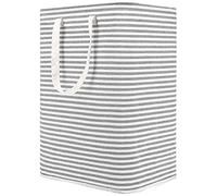 DOKEHOM 80L Large Laundry Basket, Collapsible Washing Clothes Bag, Grey