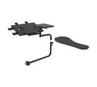Dokiiovo Chair Mounted Keyboard Holder, 360° Horizontally Rotation Computer Keyboard Tray, Adjustable Chair Clamp Keyboard Holder with Fan, Laptop Mouse Stand for Home and Office, Black